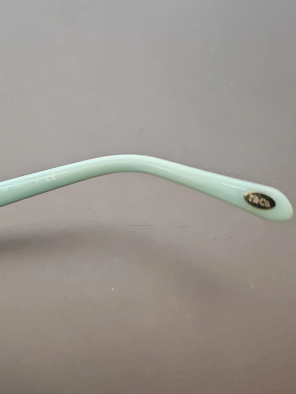 Tiffany & Co. Oversized Black Sunglasses w Tiffany Blue Arms Case and Pouch 4032